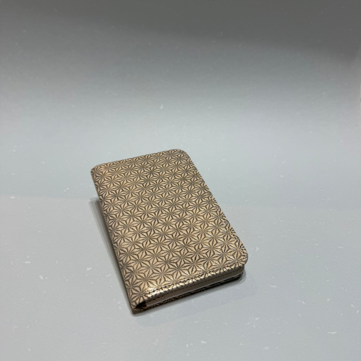 カード名刺入れ　麻の葉ゴールド